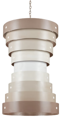 Currey and Company - 9000-0850 - Six Light Chandelier - Graduation Collection - Taupe/Champagne
