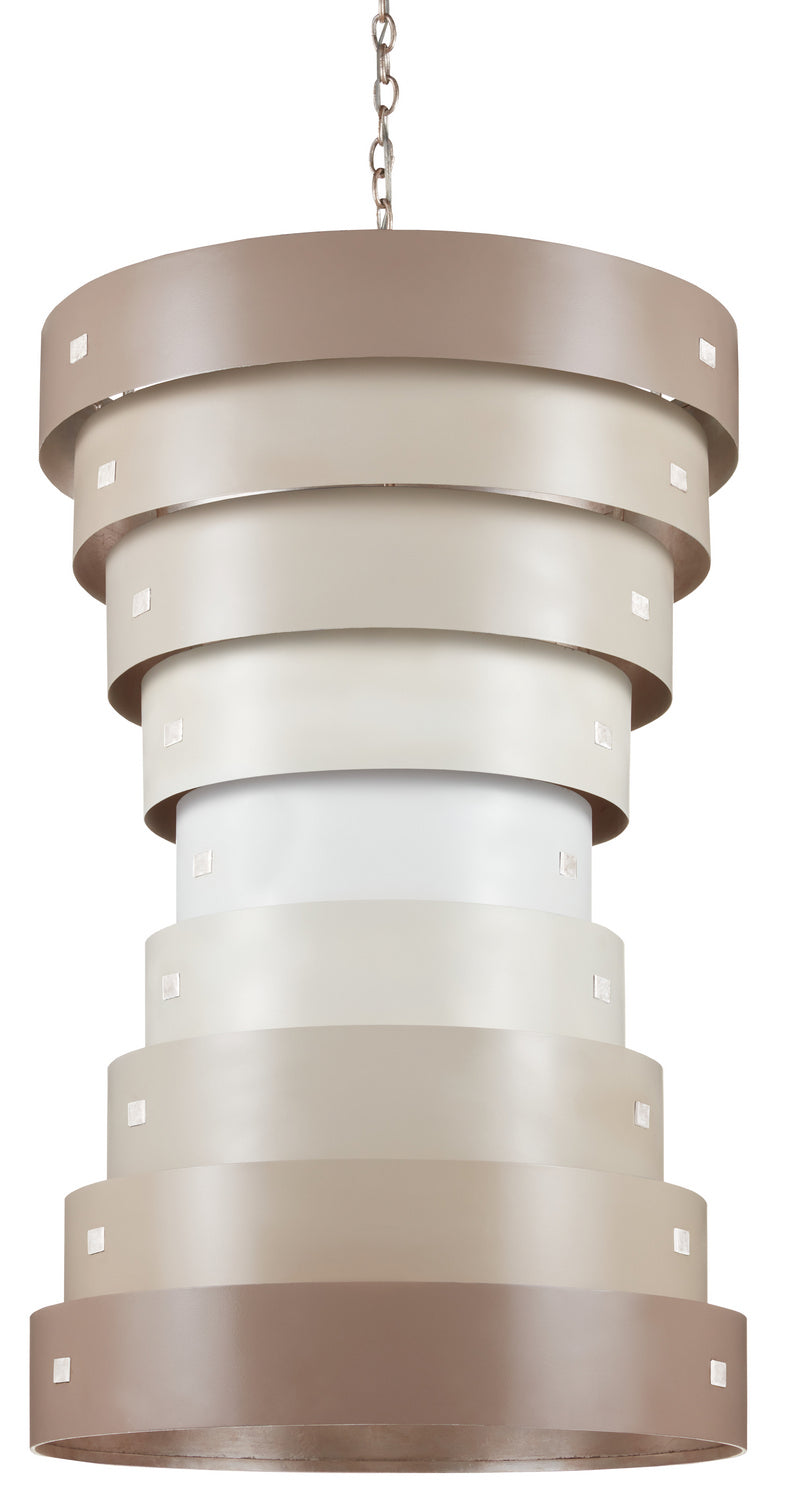 Currey and Company - 9000-0850 - Six Light Chandelier - Graduation Collection - Taupe/Champagne