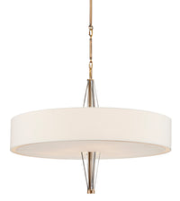 Currey and Company - 9000-0828 - Six Light Chandelier - Lamont - Antique Brass/Clear/Off White
