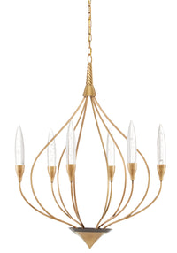 Currey and Company - 9000-0829 - LED Chandelier - Ischia - Antique Brass